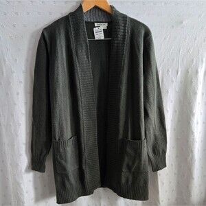 NWT Orvis Women's Evergreen Long Open Cardigan Sweater Size S